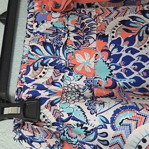 Talbots Floral Print Skort - Blue, Pink, White